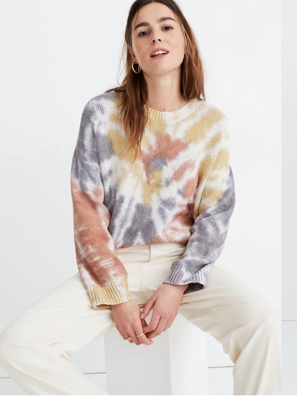 Tie-Dye Crewneck Sweater